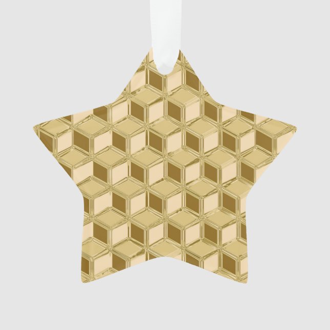 Chrome-3-D-Boxen - goldfarben Ornament (Vorderseite)