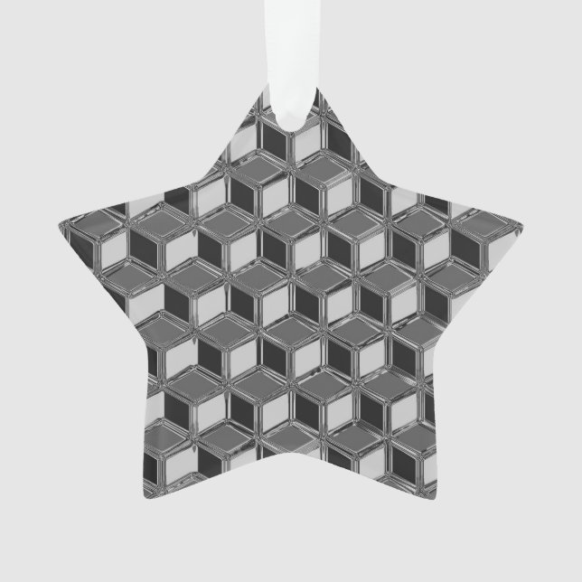 Chrome-3-d-Boxen - Hämatigrau Ornament (Vorderseite)