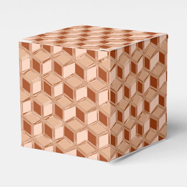 Chrome-3-d-Boxen - kupferfarben Geschenkschachtel (Vorderseite)