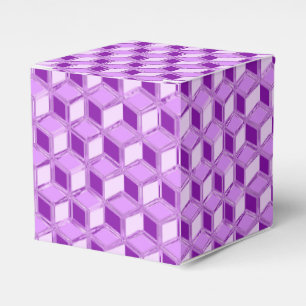 Chrome 3D-Boxen - violett lila Geschenkschachtel