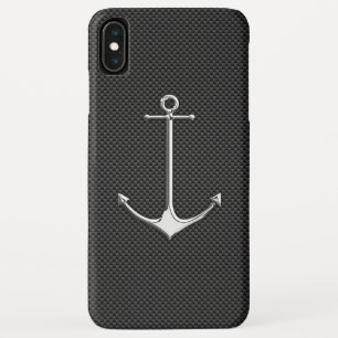 Chrome Anchor auf Kohlenstofffaser Nautical Lifest Case-Mate iPhone Hülle