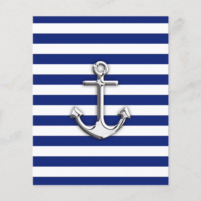 Chrome Anchor auf Navy Stripes Flyer (Vorne)