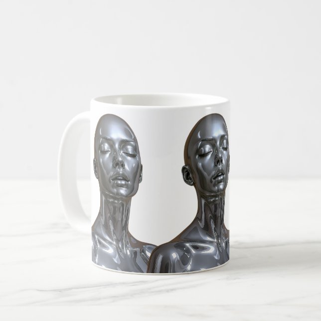 Chrome Android Trio Kaffeetasse (Vorderseite Links)