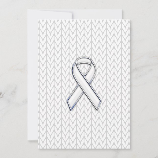 Chrome auf dem "White Strick Ribbon Awareness Prin (Vorderseite)