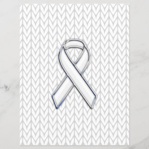 Chrome auf dem "White Strick Ribbon Awareness Prin Flyer