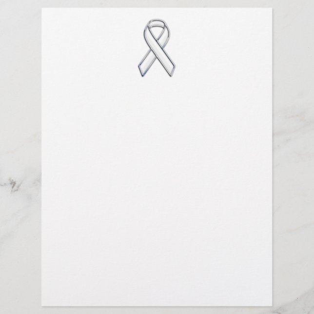 Chrome Belted Style White Ribbon Awareness (Vorderseite)