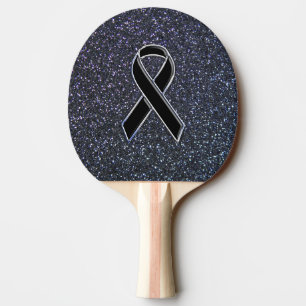 Chrome Black Ribbon Awareness Midnight Blue Tischtennis Schläger