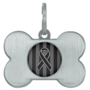 Chrome Black Ribbon Awareness Strips Tiermarke