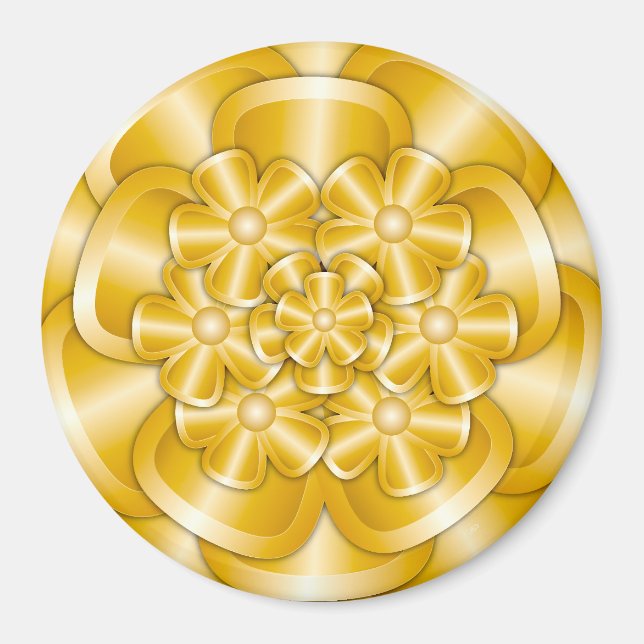 Chrome-Blume - Gold Magnet (Vorne)