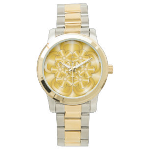 Chrome-Blume - Gold Watch Armbanduhr