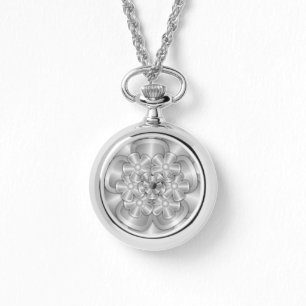 Chrome-Blume - Silver Watch Armbanduhr