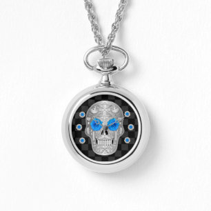Chrome Calavera (Blue Rose) Watch Armbanduhr