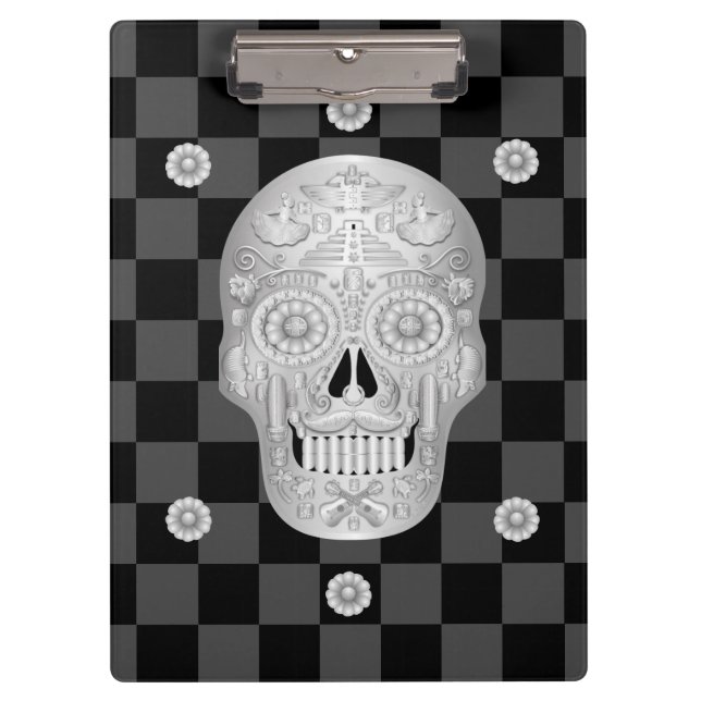 Chrome Calavera Watch Klemmbrett (Vorderseite)