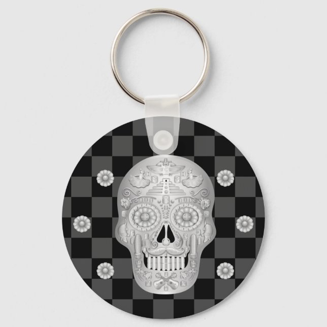 Chrome Calavera Watch Schlüsselanhänger (Vorderseite)