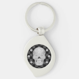 Chrome Calavera Watch Schlüsselanhänger