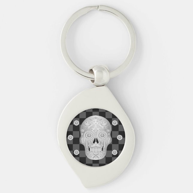 Chrome Calavera Watch Schlüsselanhänger (Vorderseite)
