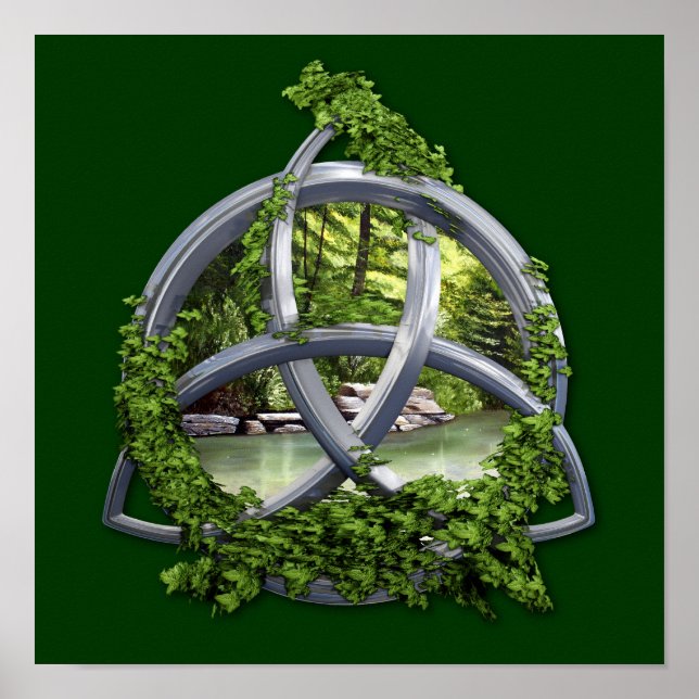 Chrome Celtic Trinity Knot Poster (Vorne)
