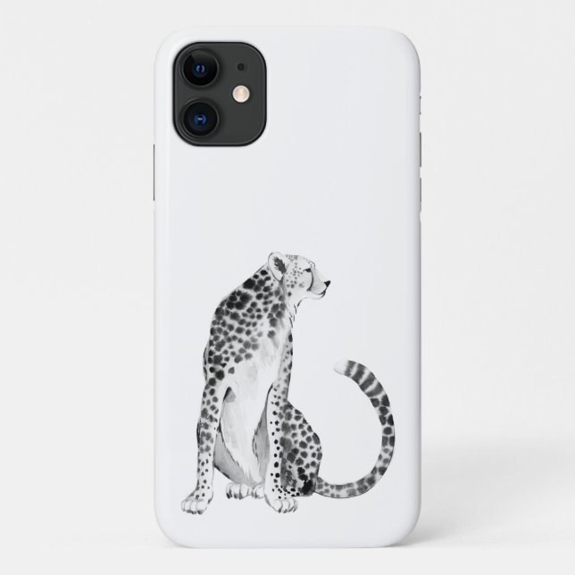 Chrome Cheetah Case-Mate iPhone Hülle (Rückseite)