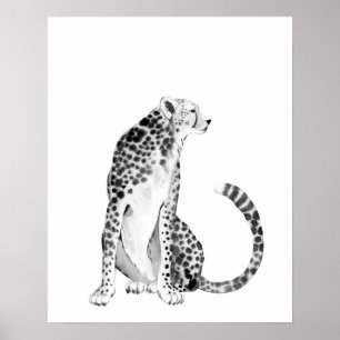 Chrome Cheetah Poster