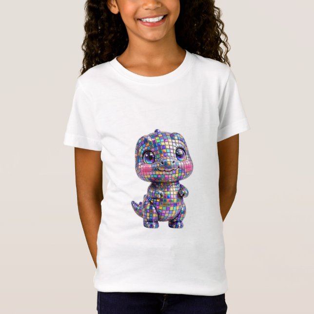 Chrome-Dinosaurier  T-Shirt (Vorderseite)