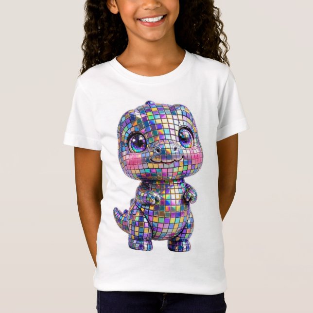 Chrome-Dinosaurier  T-Shirt (Vorderseite)