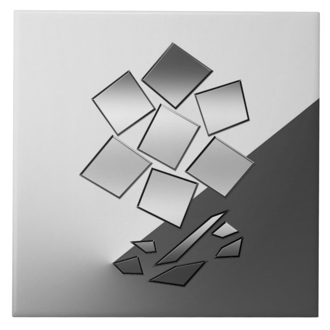 Chrome Fliese (Vorderseite)