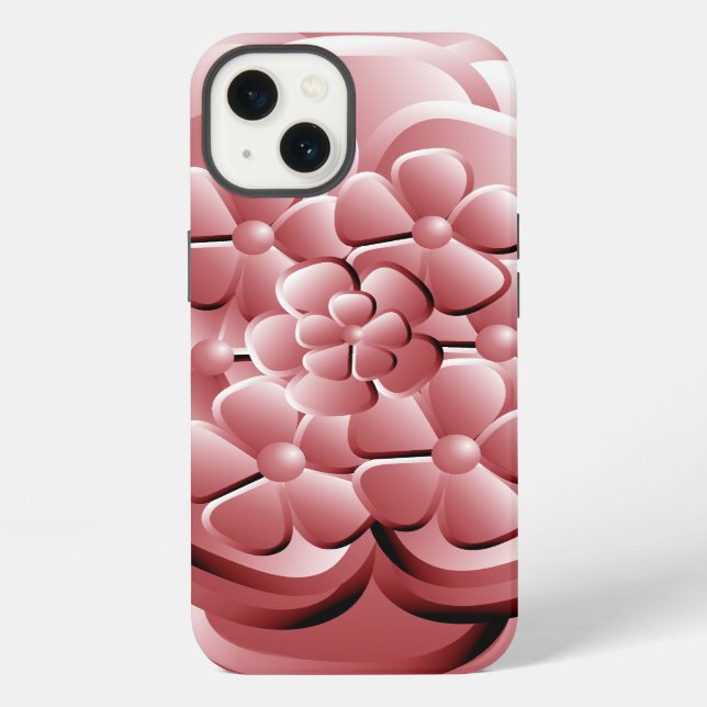 Chrome Flowers - Rubescent Case-Mate iPhone-Hülle iPhone Hülle (Rückseite)