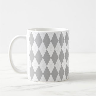 Chrome Gray Raute hellgrau Kleine Diamantform Tasse