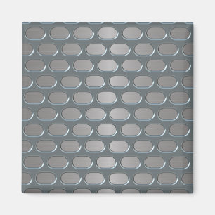 Chrome Grille über stainless Look Magnet