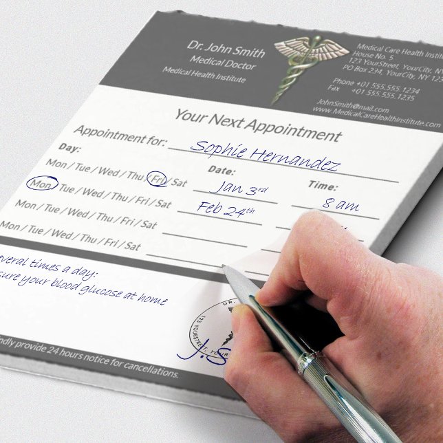 Chrome Holographic 3D Caduceus Medical Ernennung Notizblock (Von Creator hochgeladen)