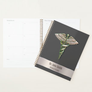 Chrome Holographic 3D Caduceus Medical Planer