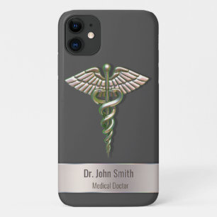 Chrome Holographic 3D Medical Caduceus Case-Mate iPhone Hülle