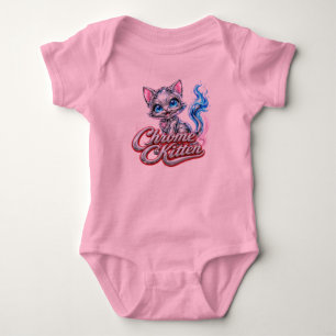 Chrome Kitten Baby Bodysuit Strampler