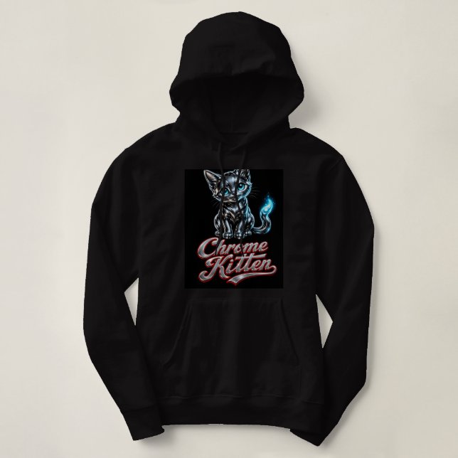 Chrome Kitten Cool Hoodie (Design vorne)