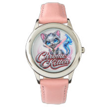 Chrome Kitten Style Diva Mädchen Uhr
