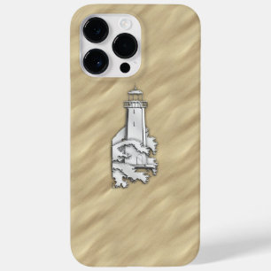 Chrome Lighthouse auf Sandy Beach Print Case-Mate iPhone Hülle