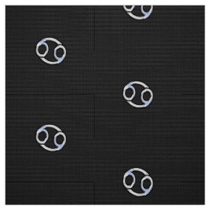 Chrome like Cancer Zodiac Sign auf Schlange Dekora Stoff