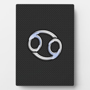 Chrome like Cancer Zodiac Sign auf Schlange Haut S Fotoplatte