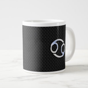 Chrome like Cancer Zodiac Sign auf Schlange Haut S Jumbo-Tasse
