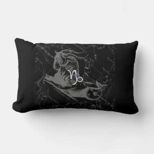 Chrome like Capricorn Zodiac Sign on Hevelius 1690 Lendenkissen