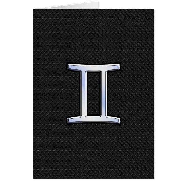 Chrome like Gemini Zodiac Sign (Vorne)