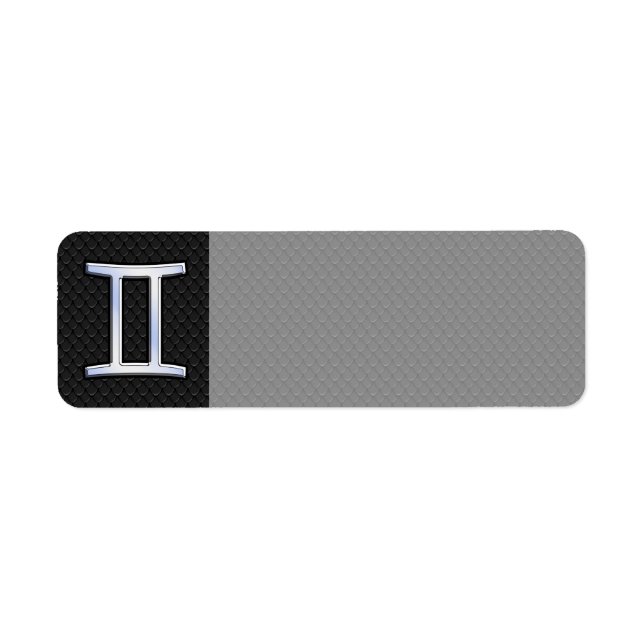 Chrome like Gemini Zodiac Sign (Vorne)