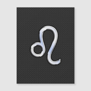 Chrome Like Leo Sign auf Schlangenhaut Magnetkarte