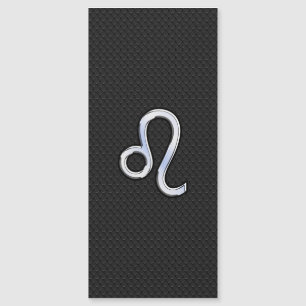 Chrome Like Leo Sign auf Schlangenhaut Magnetkarte