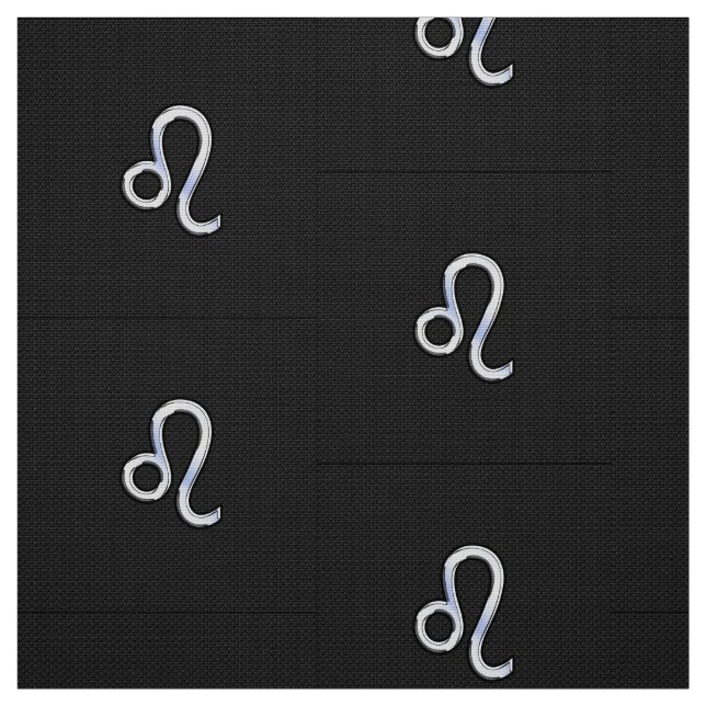 Chrome Like Leo Sign auf Schlangenhaut Stoff (Muster)