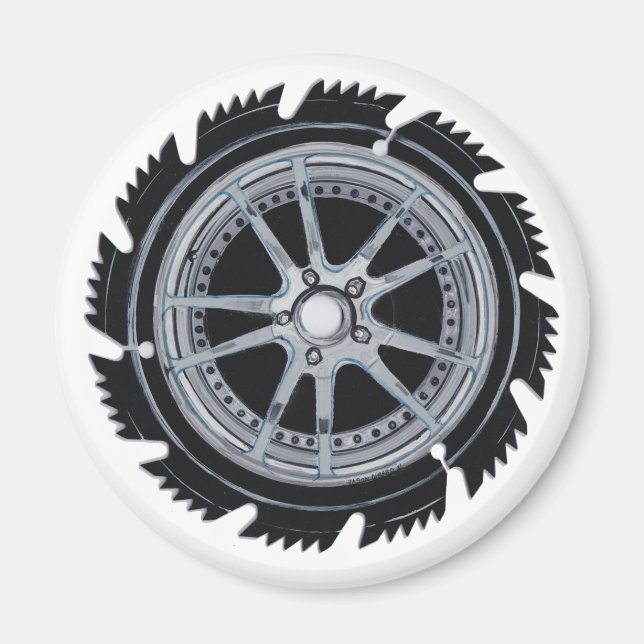 Chrome Mag Wheel Magnet (Vorne)