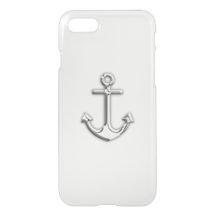 Chrome Nautical Anchor iPhone SE/8/7 Hülle