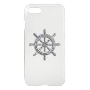 Chrome Nautical Wheel iPhone SE/8/7 Hülle
