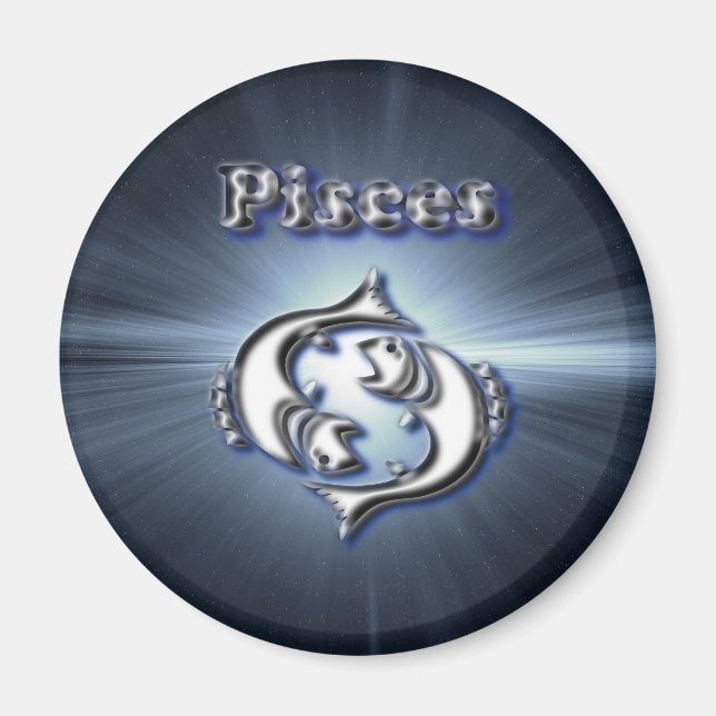 Chrome Pisces Magnet (Vorne)
