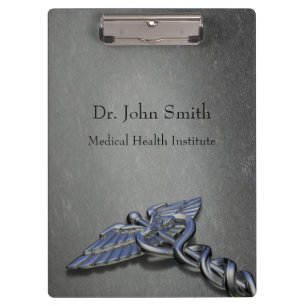 Chrome Professioneller Medizinischer Caduceus - Kl Klemmbrett